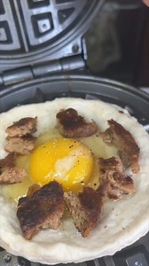 1.5M views · 6.1K reactions | ultimate breakfast waffle sandwich I wish i learned this in college, it would have saved me so much time since you an eat this on the go! This is delicious! | The Monroe Family | Facebook