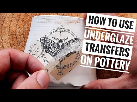 How to use under glaze transfers on pottery