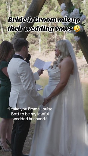Bride & Groom Mix Up Wedding Vows | Funny Wedding Moments
