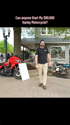 Can anyone Start My $80,000 Harley Motorcycle #challenge #bikesandbeards #motorcycle #harleydavidson | Jonathan Eric