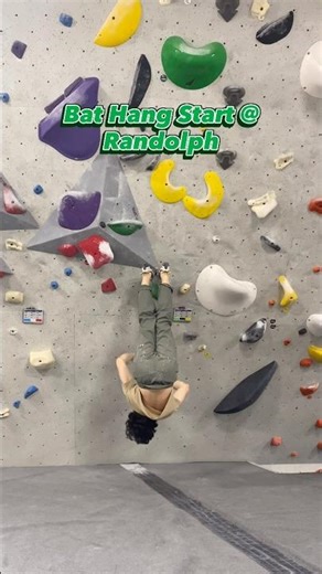 Fun bat hang problem! #bouldering #climbing