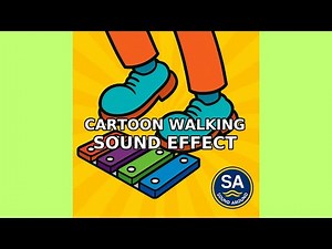 👣 Cartoon Walking Sound Effect – Funny Animated Footstep Audio
