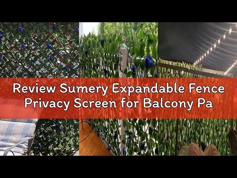 Review Sumery Expandable Fence Privacy Screen for Balcony Patio Outdoor,Decorative Faux Ivy Fencing