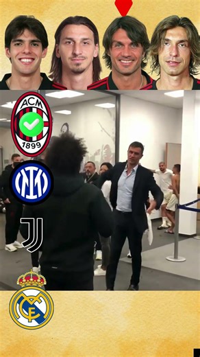 How Many Clubs Kaka, Zlatan Ibrahimovic, Poulo Maldini and Pirlo Andrea Played For? #shortsviral