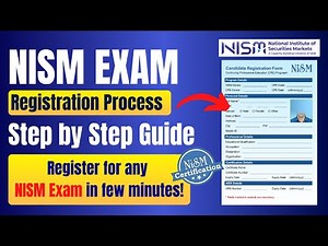 NISM Exam Registration 2025 🌟 | Step-by-Step Registration & Login Process #nism #nismexam