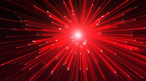 Red Particles Line Radiation Background