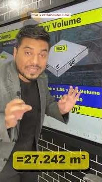 ✅ 𝐇𝐨𝐰 𝐭𝐨 𝐂𝐚𝐥𝐜𝐮𝐥𝐚𝐭𝐞 𝐂𝐞𝐦𝐞𝐧𝐭 𝐐𝐮𝐚𝐧𝐭𝐢𝐭𝐲 𝐅𝐨𝐫 𝟏𝟓𝟎𝟎 𝐬𝐪𝐟𝐭 𝐒𝐥𝐚𝐛 𝐂𝐨𝐧𝐜𝐫𝐞𝐭𝐢𝐧𝐠 #viralshorts #slabcasting