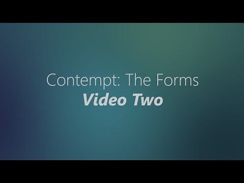 Contempt of Court The Forms