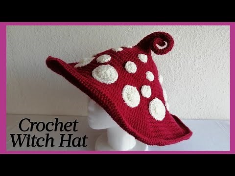 Crochet Witch Hat (Inspired by Mushrooms)