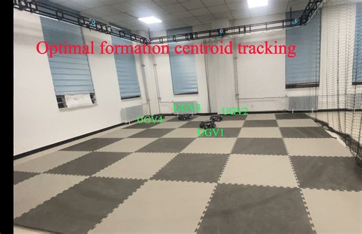 Optimal Formation Centroid Tracking Control of Multiagent Systems &实验