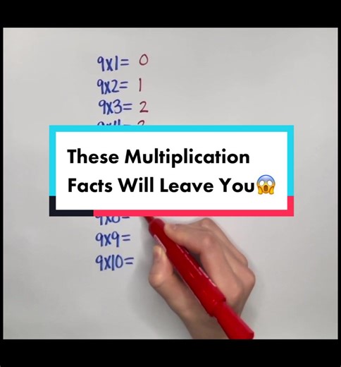 🙂🤩😱 #multiplicationfacts #multiplicationtable #multiplying #multiplyingintegers #multiplicationtables #multiplicationchants #multiplicationtrick #multiplicationhack #9timestables #9timestabletrick #middleschoolmathematics #middleschoolmathteachers #mathisfunny #mathisfunnow #mathisfunmathiseasy #mathisfun😱 #mathisfunmath #mathisfunm #coolmathtricks #coolmathtrick #coolmathnation #mathisnoteasy #mathisnotforme #mathisnotreal #mathtricks😱😱 #mathtricksforkids #mathtricksandtips #mathtutorneed