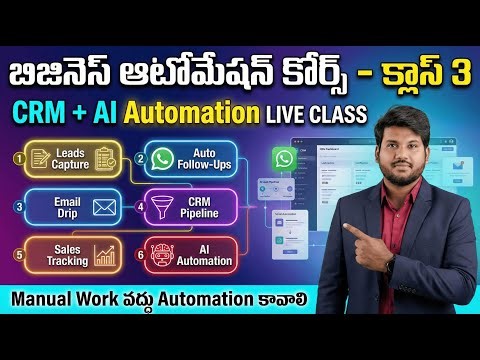 CRM Explained in Telugu | Seconds లో Business Manage చేయండి