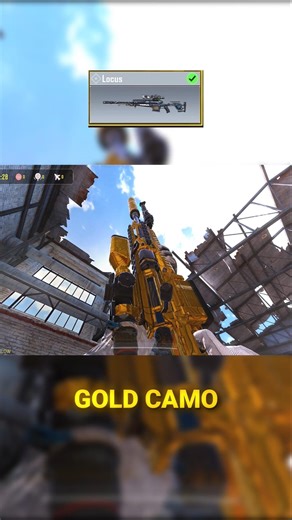 Locus Gold Camo is INSANE in CODM 🫠 #codm #weaponskin #trending