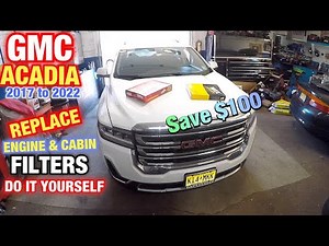 How to replace cabin filter on 2017 to 2020 GMC Acadia (DIY) SAME $100