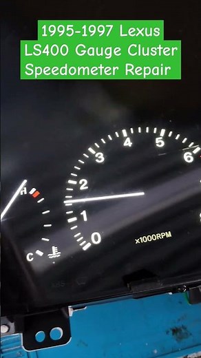 Lexus LS400 gauge repair #automobile #speedometer #lexus testing rebuild restore #shorts