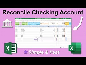 Reconcile Checking Account | Account Reconciliation Spreadsheet | Balance Checking Account Statement