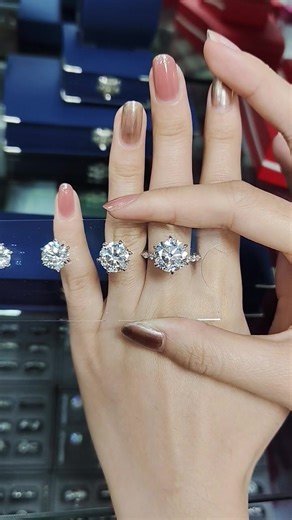 GemTrueDiamond shape and size comparison set#jewelry #jewelrydesigner #engagementring #diamond #tiktok