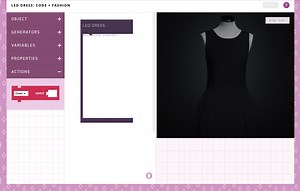LED Dress: CODE   Fashion @codeorg #HourOfCode