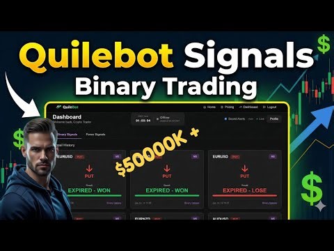 Binary Binomo Live Trading | Quilebot Signals | Binary Options Live