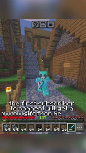 Christmas surprise #minecraft #subscriber #village #mustwatch