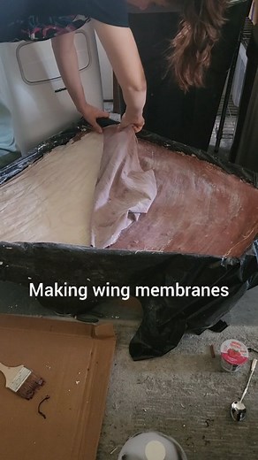 217K views · 2.5K reactions | An idea to try easy bat wing membranes without making a clay master and mold. Ive tried to search how movies special effects make their wings but couldnt find anything so i tried my own idea. I poured plaster of paris in a trashbag and messed it up a bit while it dried. Rubber used is @creaturecastrubber only available in the americas but you can use urethane rubber or liquid latex #cosplay | Willow Creative | Facebook
