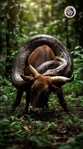 Anaconda vs Cow | Giant Snake Attacks Cow | Dangerous Animal Fight