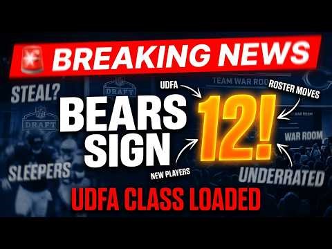 🚨BEARS SIGN 12 UDFAS and Invite Josh Kreutz (OLINS SON) to Minicamp!🚨
