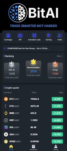 (11/03/2026 Earning) BitAI Fully auto Crypto Trading Software.