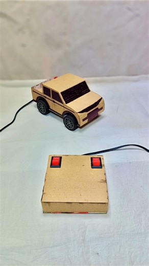 How to make a cardboard remote control car//#trending #viral #school #science #carmakes #diygarage