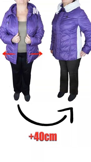 How to Upsize Jacket Instantly Add +40 cm Miarti🪡🧵✂️