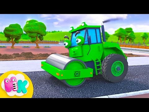 Les engins de chantier 🏗️ Dessin animé tractopelle | HeyKids Comptines pour bébé | Animaj Kids