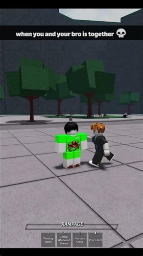 when you are your bro togather 💀 #roblox #thestrongestbattleground
