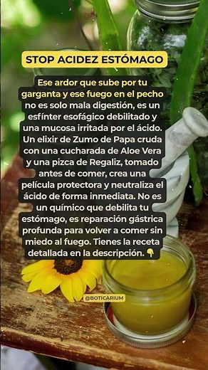 ¿REFLUJO O ACIDEZ 🔥 Remedio para Apagar Ardor de Estómago