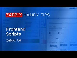 Zabbix Handy Tips: Frontend Scripts