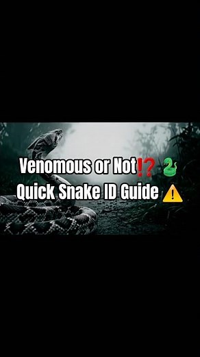 Venomous or Not? 🐍 Quick Snake ID Guide ⚠️ #snake #trending #ytshorts #ai
