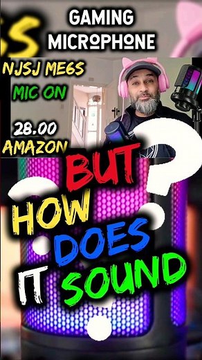 NJSJ ME6S USB Gaming Mic Microphone 🎙️ How DOES it Sound?? 🔥 #videogames #gaming #njsj