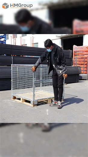 Assembling Wire Pallet Collars for Quick Installation and Easy Replacement | HM Group #hmgroup #b2b