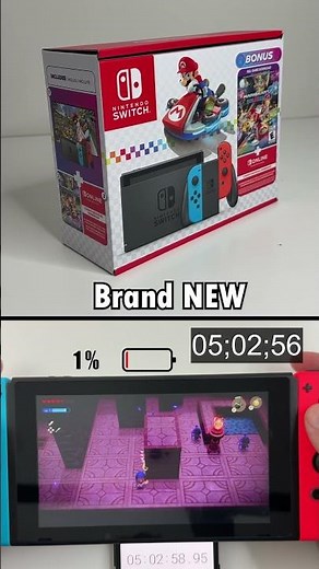 5 Year Old vs. Brand New Nintendo Switch Battery Life