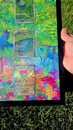 Pokemon 151 Bulbasaur, Ivysaur, Venusaur EX 8.5 X 14" Display Frame Extended Artwork Frame - Etsy