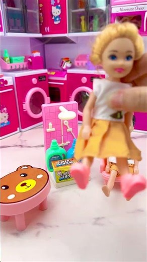 Satisfying With Unboxing Doll House Toys, ASMR Video #shorts