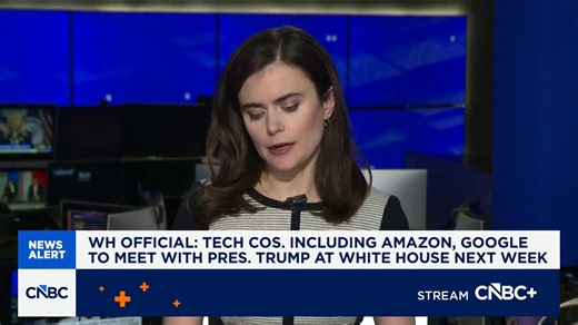 Amazon and Google among tech companies to meet with Trump at White House next week