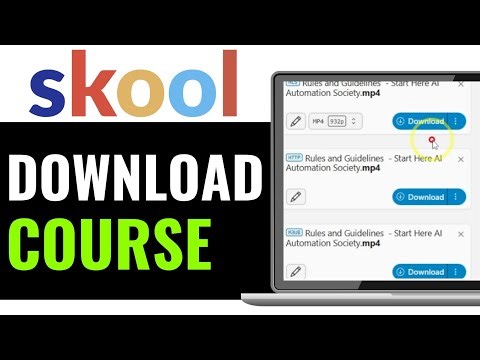 How to Download Course on Skool Community 2025 (EASILY)
