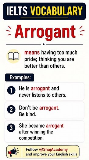 IELTS Vocabulary with Meaning & Easy Examples #english