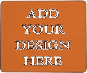 Custom Mousepad,Personalized Mousepad with Logo Photo,Design Your Own Text Customized Mouse Mat for Gaming Office Work Home,Chocolate