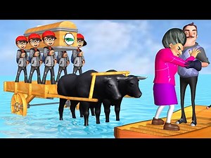 Scary Teacher 3D Nick Troll Miss T and Hello Neighbor Black Bull COFFIN DANCE COMPILATION