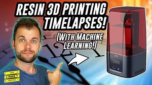 Resin 3D Printing Time Lapses with AI!