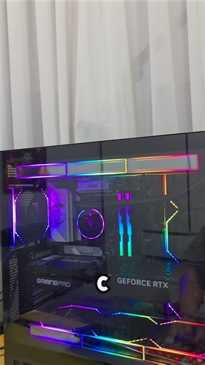 Gaming PC with Ryzen 7 7800x3D and RTX5070ti #pcbuild #nvidia #rtx