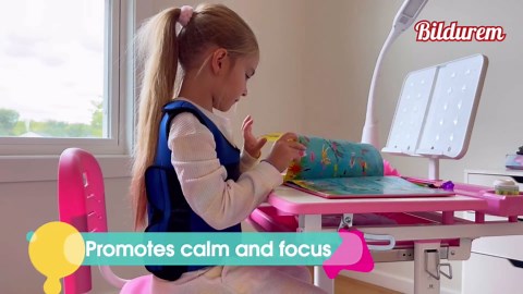 Weighted Vest for Kids with Sensory Needs(Medium, Ages 5-9) - Compression Vest for Children with Autism, SDP, ADHD, ADD, Sensory Overload - Kids Weighted Vest Includes 3lbs Adjustable Weights