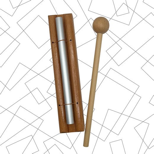 Meditation Hand Chime With Mallet   Velvet Pouch | Energy Cleansing & Sound Healing Tool - Etsy