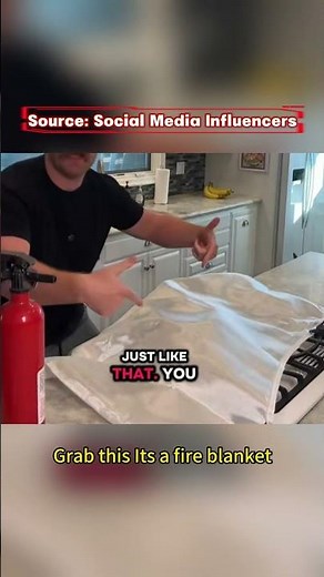 Stop. Stop. Stop. 🛑If you throw water on a grease fire, this is what happens.